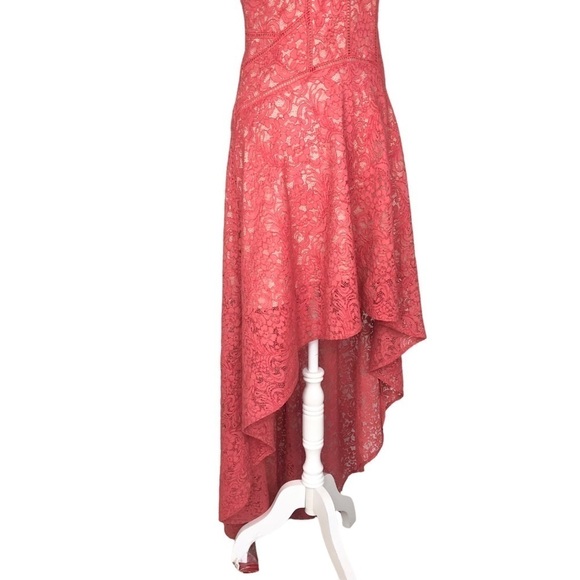 The Jetset Diaries salmon lace Rava dress high/low maxi straps small TJD - Picture 11 of 15